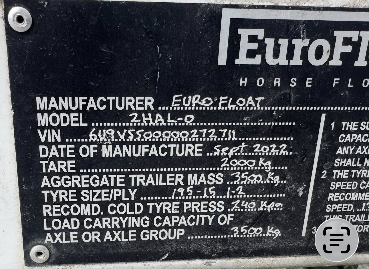 EuroFloat 2 HAL Overnighter 2022 (Second Hand)
